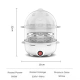 Multifunctional Electric Egg Boiler Double Layers Egg Cooker Mini Steamer Poacher Kitchen Cooking Breakfast Machine