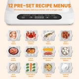 Food Steamer 3 Tier 16QT Electric Vegetable Steamer with Keep Warm and Timer Multifunctional Digital Steamer (800W)