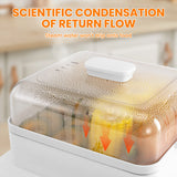 Food Steamer 3 Tier 16QT Electric Vegetable Steamer with Keep Warm and Timer Multifunctional Digital Steamer (800W)