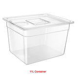 Stainless Steel Sous Vide Rack and 11L Sous Vide Cooker Containers Detachable Dividers Separator for Immersion Circulators