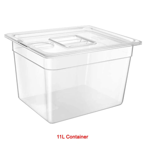 Stainless Steel Sous Vide Rack and 11L Sous Vide Cooker Containers Detachable Dividers Separator for Immersion Circulators