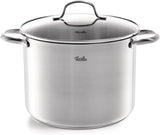 an Francisco 5-Piece Stainless Steel Saucepan Set with Glass Lids Suitable for Induction Cookers All Hob Types (3 Sauce