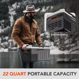 12 Volt Refrigerator, 32QT(30L) Compressor Electric Cooler, 12V fridge -4℉-68℉, Car Refrigerator 12/24V DC & 110-240V AC