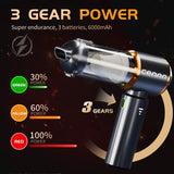 Elexxxo JetVac Mini – Cordless Handheld Car & Home Vacuum Cleaner