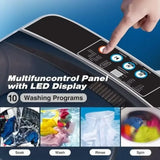 Portable Washing Machine 17.8lbs with 10 Wash Programs and Rotating Drum Design Energy Efficient and Quiet Small Washer Machine