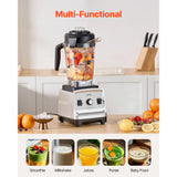 VEVOR Blender for Smoothies 1400W Professional Blender with Powerful Motor Multi-Functional Food Processing Blender for Kitchen