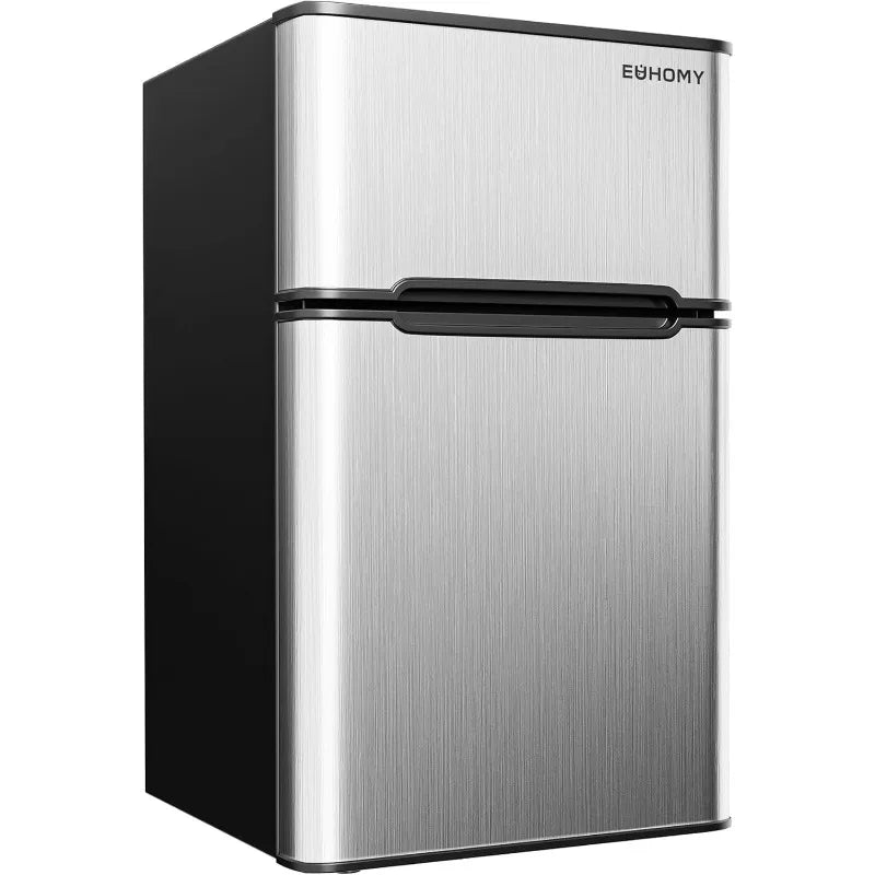 EUHOMY Mini Fridge with Freezer, 3.2 Cu.Ft Mini Refrigerator fridge, 2 door For Bedroom/Dorm/Office/Apartment - Food Storage