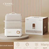 Egg Boiler Double Layers Electric Egg Cooker Steamer Corn Milk Steamed Rapid Breakfast Multifunction Cooking Appliances Kitchen