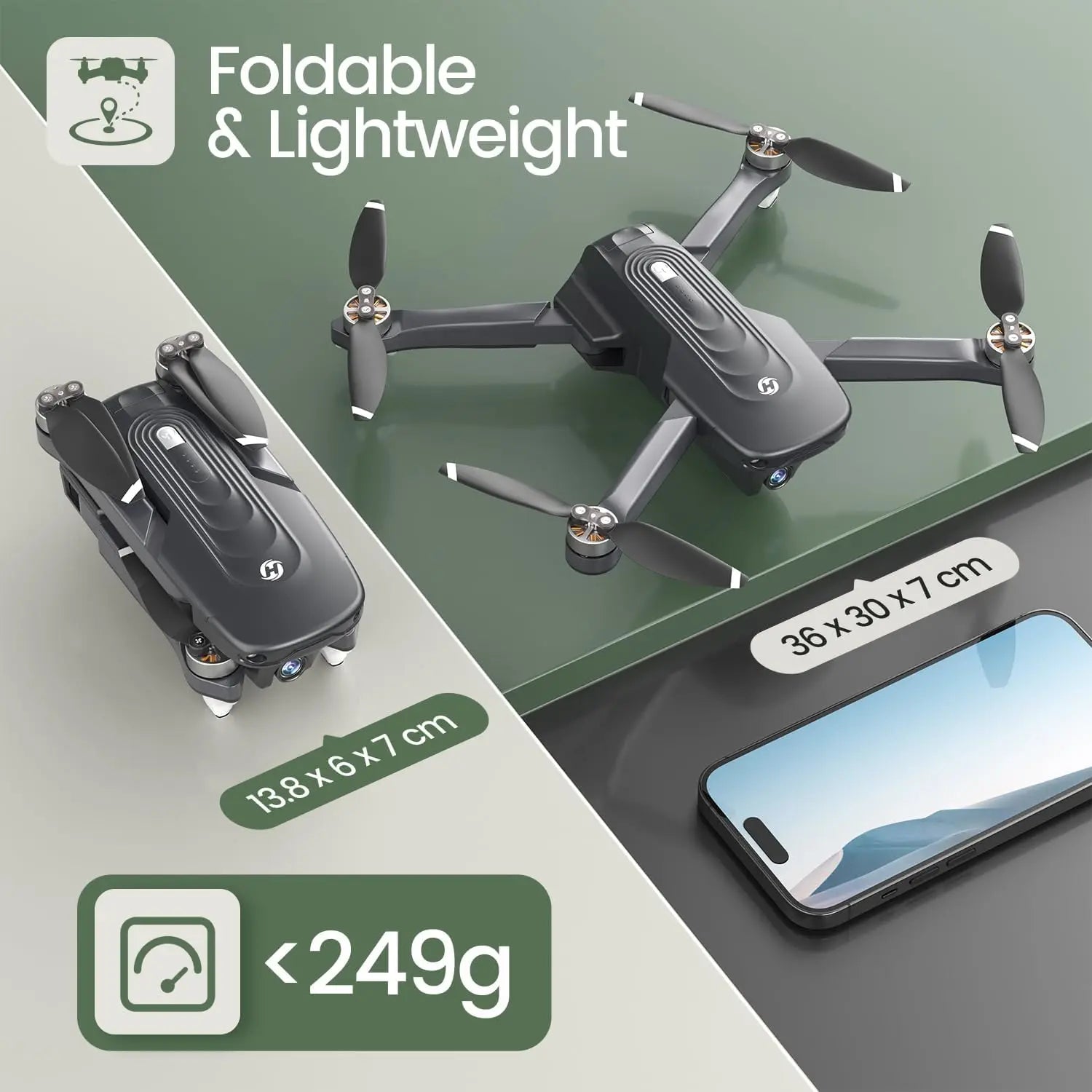 Elexxxo AeroLite 4K Smart Foldable Drone