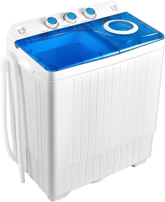 Washing Machine, 2 in 1 Washer and Spinner Combo, 26lbs Capacity 18lbs Washing 8lbs Spinning,w/Timer Control,Built-in Drain Pump