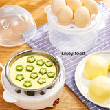 Multifunctional Electric Egg Boiler Double Layers Egg Cooker Mini Steamer Poacher Kitchen Cooking Breakfast Machine