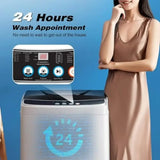 Portable Washing Machine 17.8lbs with 10 Wash Programs and Rotating Drum Design Energy Efficient and Quiet Small Washer Machine