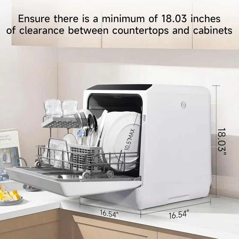 Countertop Dishwasher Countertop Dishwasher With Tank Portable Dishwasher Two Water Supply Methods, Suitable For Apartments And