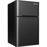 EUHOMY Mini Fridge with Freezer, 3.2 Cu.Ft Mini Refrigerator fridge, 2 door For Bedroom/Dorm/Office/Apartment - Food Storage