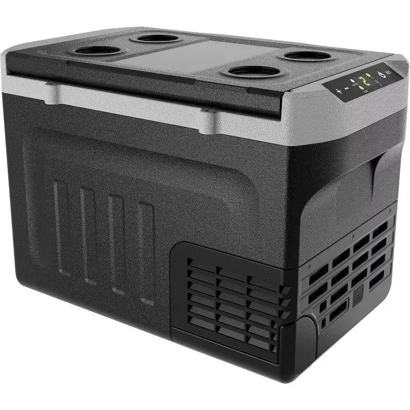 12 Volt Refrigerator, 32QT(30L) Compressor Electric Cooler, 12V fridge -4℉-68℉, Car Refrigerator 12/24V DC & 110-240V AC