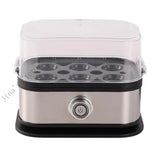 Electric Eggs Cooker Automatic Rapid Boiler 200W Stainless Steel Eggs Steamer with Warming Function Kitchen Accessory X7XA