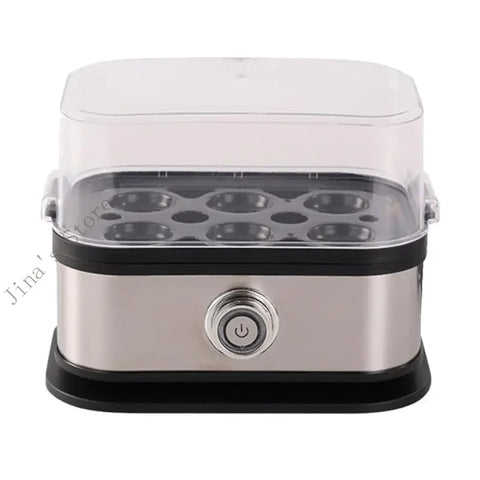 Electric Eggs Cooker Automatic Rapid Boiler 200W Stainless Steel Eggs Steamer with Warming Function Kitchen Accessory X7XA