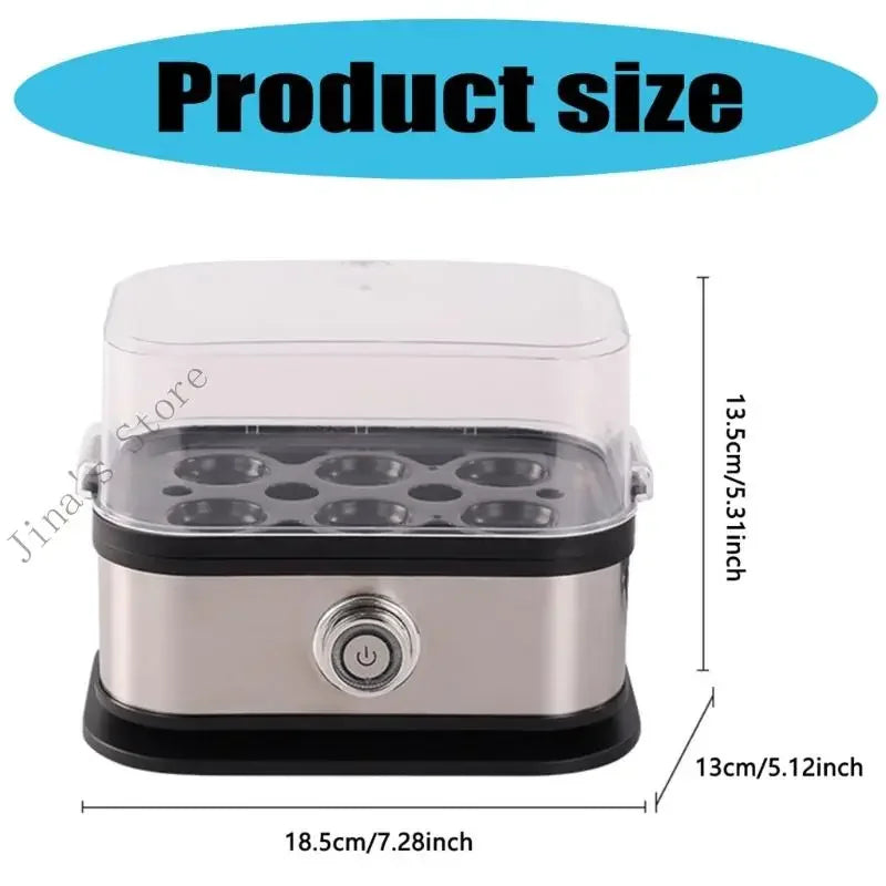 Electric Eggs Cooker Automatic Rapid Boiler 200W Stainless Steel Eggs Steamer with Warming Function Kitchen Accessory X7XA