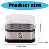 Electric Eggs Cooker Automatic Rapid Boiler 200W Stainless Steel Eggs Steamer with Warming Function Kitchen Accessory X7XA