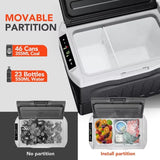 12 Volt Refrigerator, 32QT(30L) Compressor Electric Cooler, 12V fridge -4℉-68℉, Car Refrigerator 12/24V DC & 110-240V AC