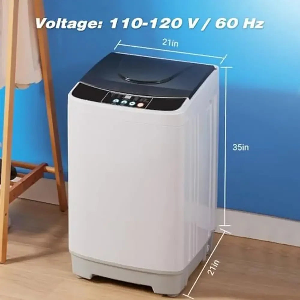 Portable Washing Machine 17.8lbs with 10 Wash Programs and Rotating Drum Design Energy Efficient and Quiet Small Washer Machine