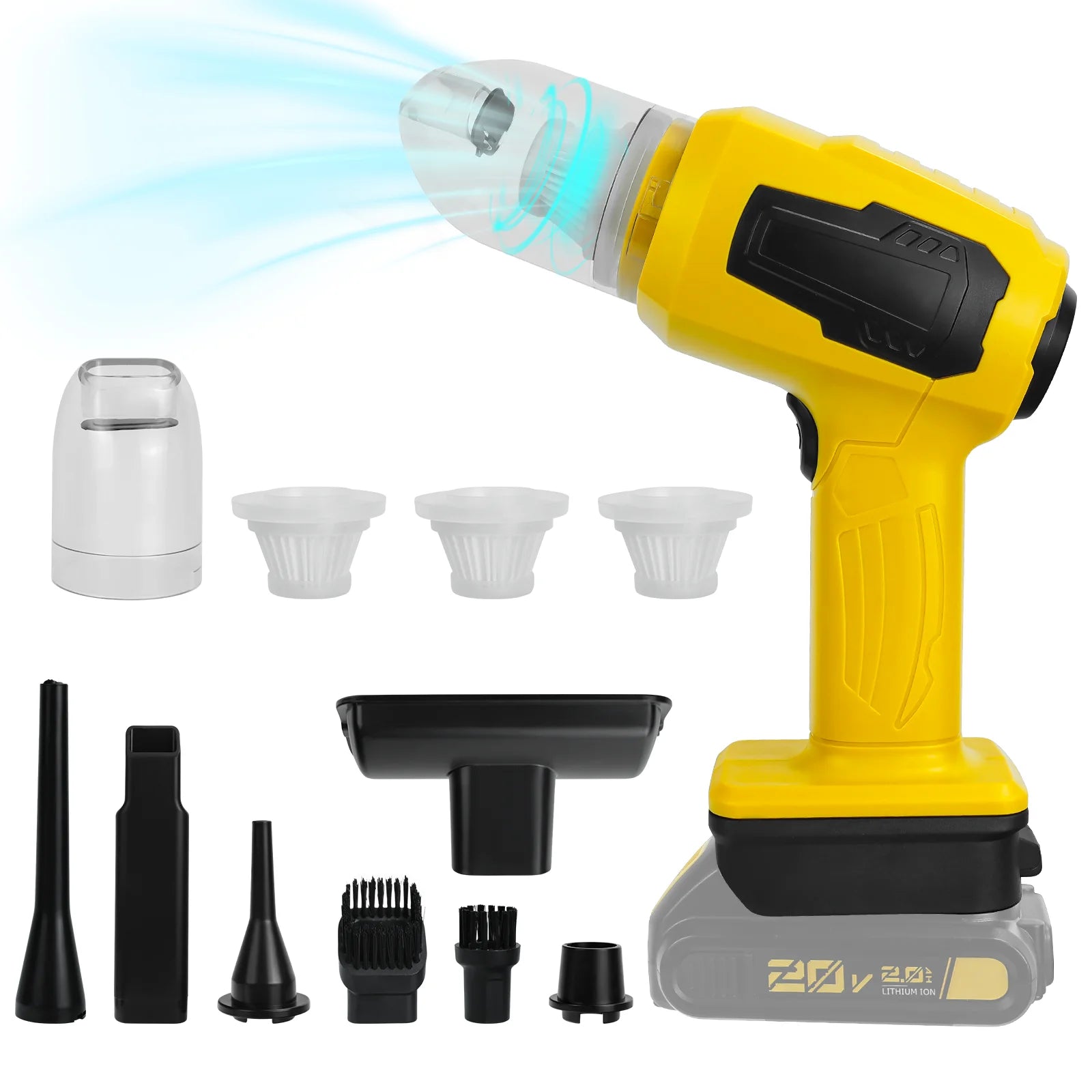 Elexxxo VortexLite 3-in-1 Cordless Handheld Vacuum